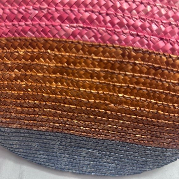 Liz Claiborne multi colored straw Oversized Fish Beach Bag - Picture 7 of 13